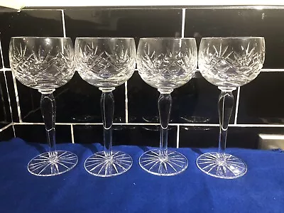 Buy Waterford Crystal 4 Hock/ Wine Glasses 7.5” • 40£