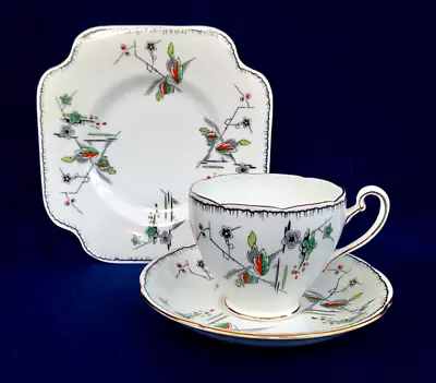 Buy Vintage Grafton China & Sons  ~   Tea Trio Asiatic Theme ~ 1930's • 4.99£