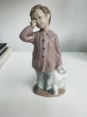 Buy Nao Lladro Sleepy Head Boy With Teddy Bear Figurine No 1139 1990s Vintage Gift • 19.99£