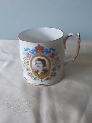 Buy Royal Albert Bone China Ceramic Commemorative Mug Queen Elizabeth II 1953 • 7.50£