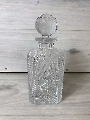 Buy Whisky Decanter Cut Glass Beautiful Heavy • 15.95£
