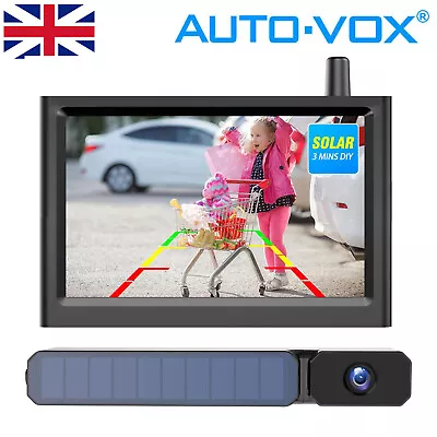 Buy AUTO-VOX Digital Wireless 5  Monitor Solar Powered Backup Reversing Camera IP68 • 101.99£