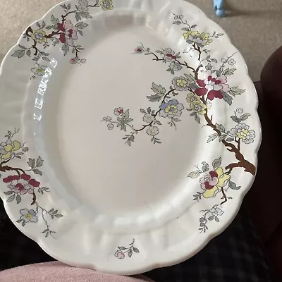 Buy Booths Antique English Stamped ~ Chinese Tree Platter Dish A8001 • 5£