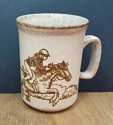 Buy Vintage Dunoon Stoneware Horse Rider Show Jumper Equestrian Pony Club Mug • 9.95£