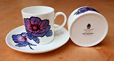Buy Wedgwood Susie Cooper Blue Anemone Coffee Cup Saucer And Sugar Bowl • 8£