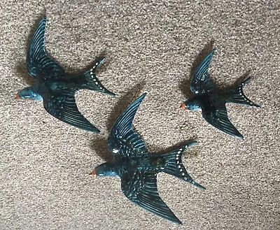 Buy Beswick Flying Swallow Wall Plaques 757/1/2/3 • 265£