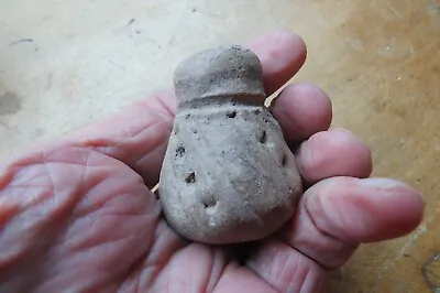 Buy RARE PRIMITIVE American Indian TINY POTTERY SMALL POT CONTAINER  VERY OLD • 185£