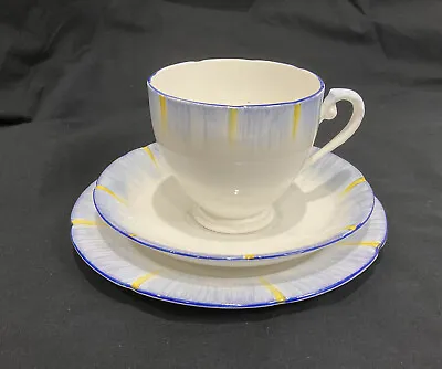 Buy Vintage Royal Grafton China Art Deco Hand Painted Trio Cup Saucer Side Plate Tea • 19.50£