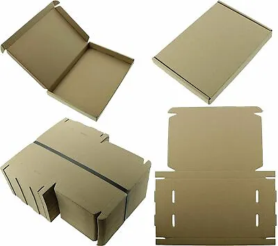Buy 50 X A4 C4 Postal Boxes Royal Mail Large Letter Mailing Box PIP Box New Brown • 12.99£