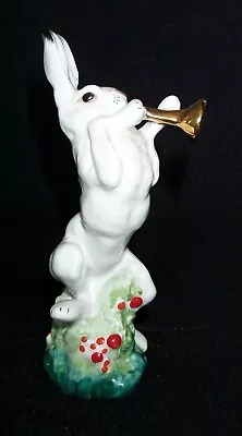 Buy The Trumpeter Hare Lomonosov Porcelain Figurine  Made In USSR 1960s • 110.46£