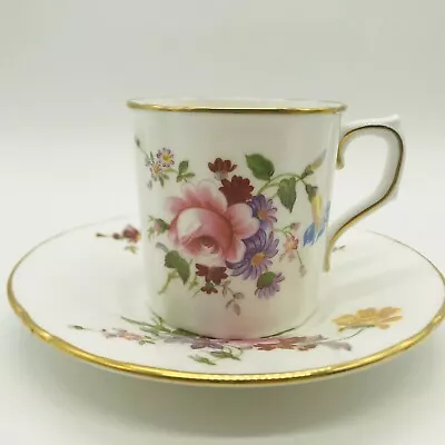 Buy ROYAL CROWN DERBY ENGLISH BONE CHINA POSIES Demitasse Tea Cup And Saucer Set • 23.85£