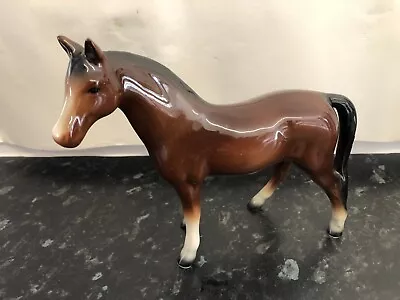 Buy Horse  Figurine,  Brown  With  White  Blaze,  Lovely  Condition • 6.99£