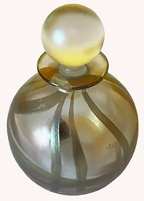 Buy Isle Of Wight Glass Ribbon Pattern Scent Bottle And Stopper • 95£