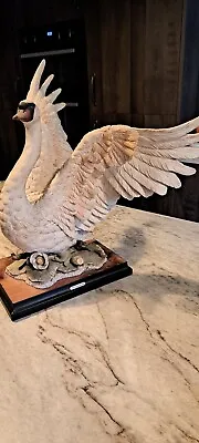 Buy Large Capodimonte Swan Figure • 80£