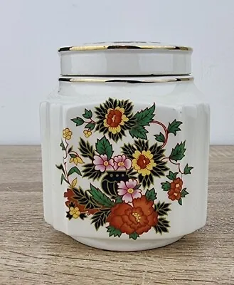 Buy Sadler Tea Caddy Floral Pattern Peony • 15£