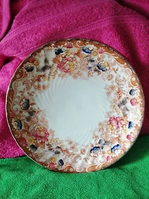 Buy Antique Late 19th Century Art Nouveau Bone China Floral Cake Plate. • 10.73£