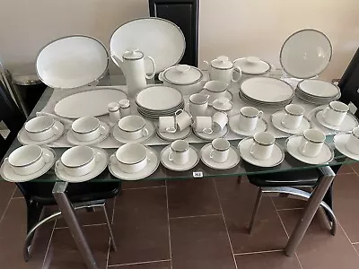 Buy Vintage German Porcelain Thomas Medaillon Platinum Tableware- Sold Individually • 8.75£