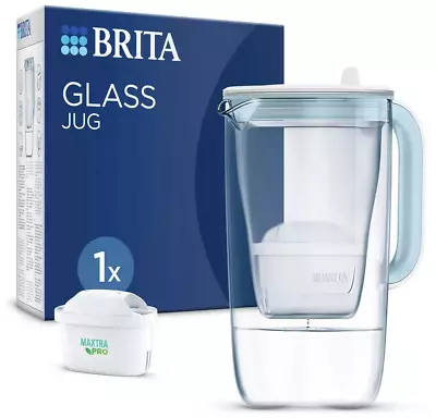 Buy BRITA 2.5L Glass Water Filter Jug Maxtra Pro Dishwasher Safe Plastic Jug Blue • 44.95£