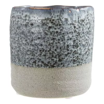 Buy Caldera 2-Tone Stoneware Small Seed Planter Flower Pot Grey Colour Speckled • 9.25£