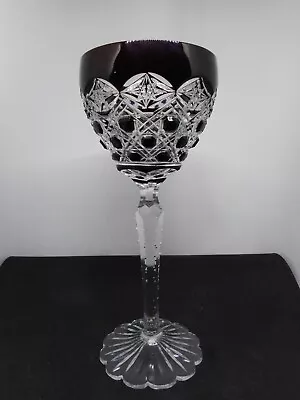 Buy Vintage Ruby Faceted Wine Glass • 15£