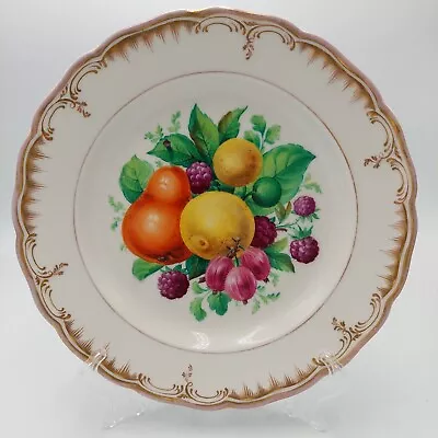 Buy Antique KPM Berlin Porcelain Fruit German Hand Painted Gilt Plate STUNNING • 169.53£