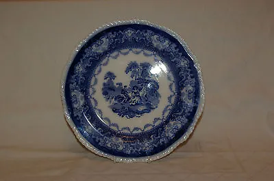 Buy   Antique Pristine 10  Flow Blue Watteau Transfer  Printed Plate Stanley Pottery • 15£