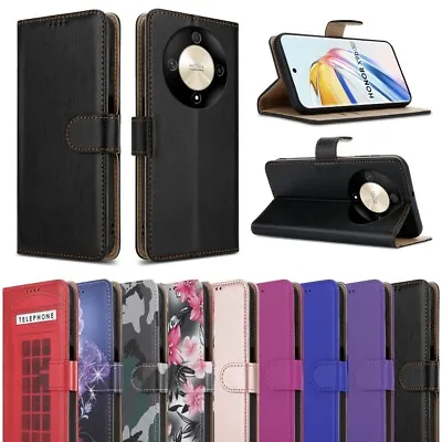 Buy For Honor Magic6 Lite 5G Case, Leather Wallet Flip Shockproof Stand Phone Cover • 5.95£