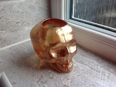 Buy Ludvig Lofgren Crystal Artglass Skull Candle Light • 45£