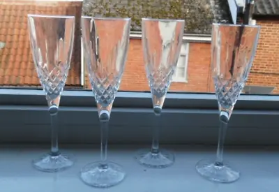 Buy Set Of Royal Doulton Champagne Flute Glasses, Earlswood Pattern, Crystal • 45£