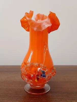 Buy Murano Orange Glass Vase, 1970s • 20£