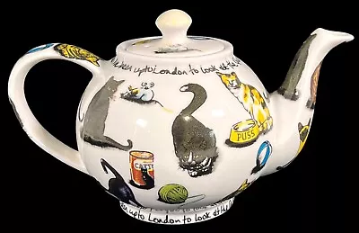 Buy Paul Cardew   Whimsical Ceramic TEAPOT For ONE  Pussy Cat, Pussy Cat Rhyme  2004 • 16.87£