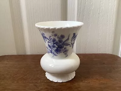 Buy Vintage Coalport English Fine Bone China Divinity Blue Thistle Shaped Vase • 4.99£