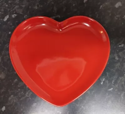 Buy Flora Red Heart Shaped Plate Excellent Condition  • 5.95£