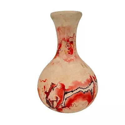 Buy Vintage Nemadji Pottery Vase Art Pottery Swirl Southwestern Signed 6  Tall • 42.63£