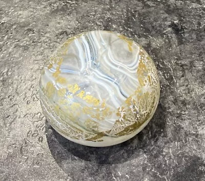 Buy Small Isle Of Wight Glass Textured Art Glass Paperweight • 15£