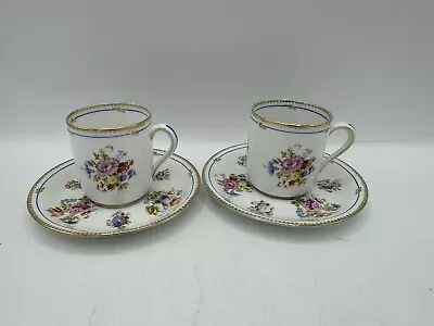 Buy Pair Of Spode Copeland C19th Demitasse Coffee Cup & Saucer • 45£