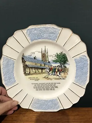 Buy MYOTT And Sons , Plate ,Widecombe Fair ,GC White/blue ,rare,22cm • 12£