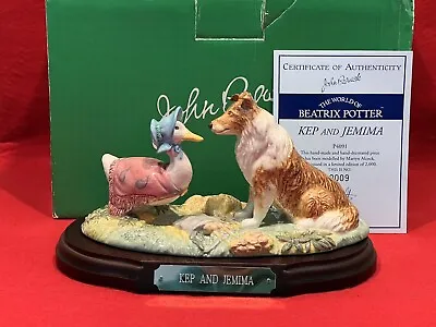Buy Beswick Beatrix Potter Kep And  Jemima Figurine Tableau LTD ED Box Cert No.9 • 139.99£