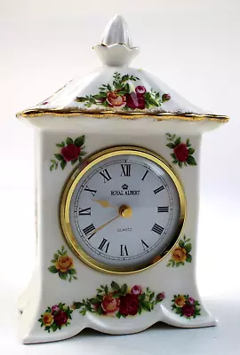 Buy Royal Albert Old Country Roses Bone China Carriage Mantel Clock • 15£