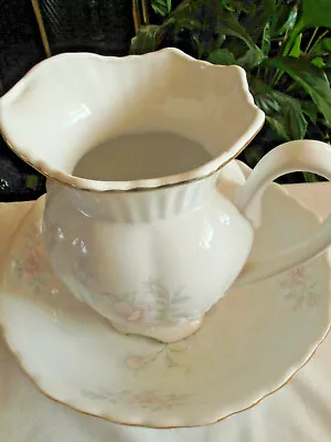 Buy Vintage Maryleige Staffordshire Pottery Wash Bowel& Pitcher/jug White With Rose  • 20£
