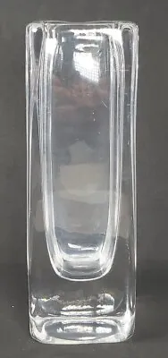 Buy Orrefors Clear Glass Vase - Nils Landberg - 15 Cm - Signed And Numbered 3696 • 35£