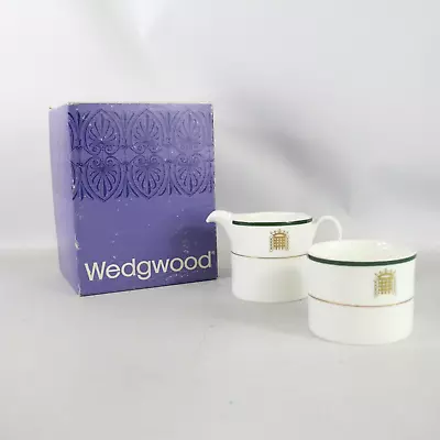 Buy WEDGWOOD House Of Commons Boxed Bone China Milk Jug & Sugar Bowl Set New - MTN • 9.99£