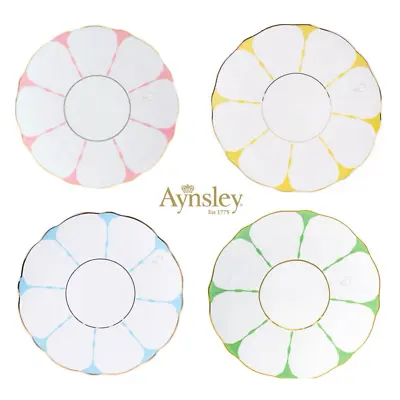 Buy Authentic Aynsley Butterfly Handle Side/Salad/Large Plate, 4 Colours To Choose • 80.22£