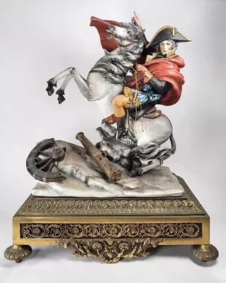Buy Superb Capodimonte Figure Of Napoleon Crossing The Alps - Tyche Bruno • 225£