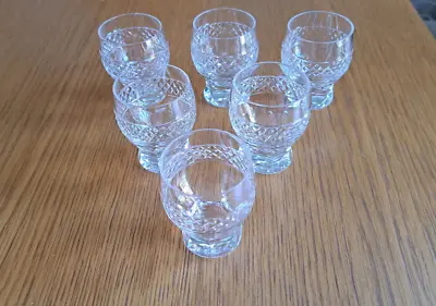 Buy 6 X 5cm Crystal Hobnail Cut Shot/Whisky/Spirit Glasses • 29.99£