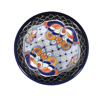 Buy  Talavera Mexican  Pottery Snack Bowl 12.5 Cm, Hand Made Rustic • 14£