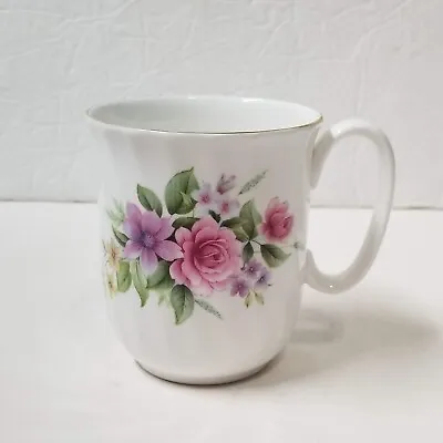 Buy Duchess Tea Mug Cup Pink Floral Rose England Fine Bone China Gold Trim • 10.62£