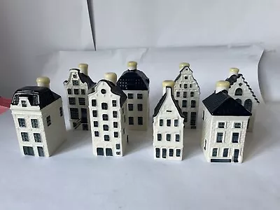 Buy Klm Bols Blue Delft Miniature Houses X8 • 50£
