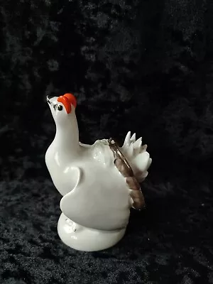 Buy Beautiful 1960's LOMONOSOV Porcelain Grouse. Made In USSR Blue Stamp, Defects!! • 0.99£