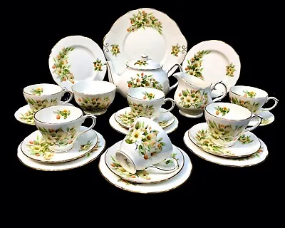Buy Duchess Dogwood Tea Set For 6 People / Vintage Antique China / Teapot / Trio's • 106.25£